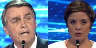 Bolsonaro ataca jornalista em Debate da Band (Foto: Reprodução)