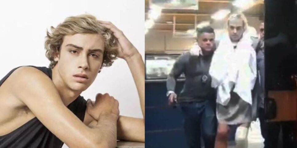 Bruno Krupp é levado para a prisão (Foto: Reprodução / TV Globo)