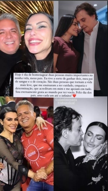 Cleo fala sobre seus dois pais (Foto: Reprodução)