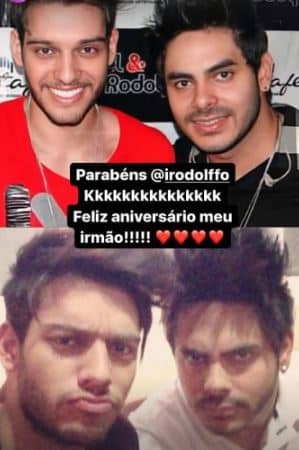 Lucas Lucco e ex-BBB Rodolffo (Foto: Reprodução)