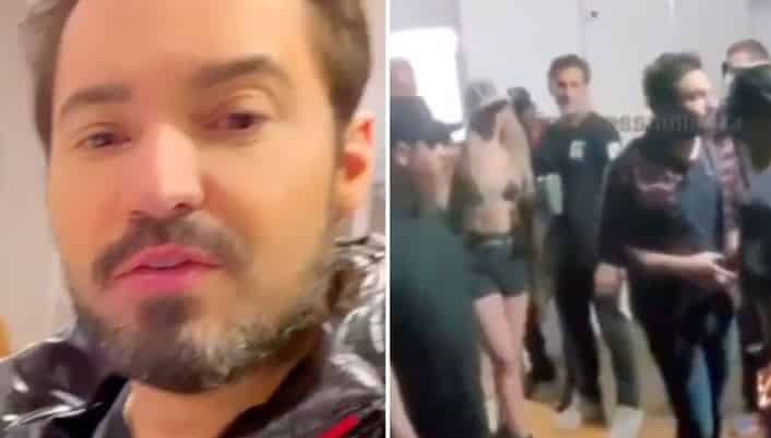 Saiba quem é a mulher flagrada saindo do camarim de Fernando (Foto: reprodução)