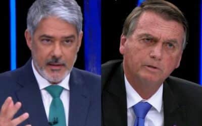 Bonner dá bronca em Bolsonaro (Foto: Reprodução/Tv Globo)