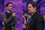 Faustão se irrita com atitude do filho na Band (Foto: Reprodução)