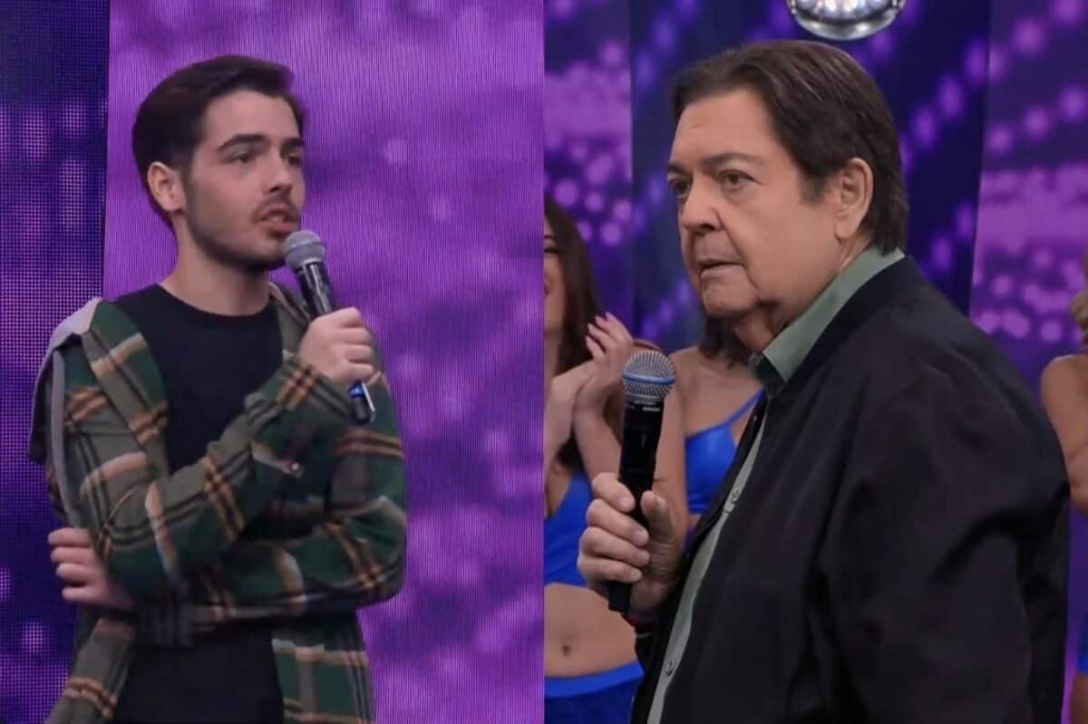 Faustão é pego de surpresa por pergunta do filho e o provoca