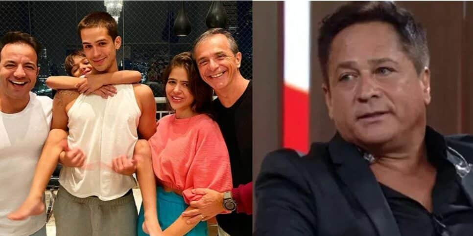 João Guilherme ignora Leonardo no Dia dos Pais (Foto: Reprodução)