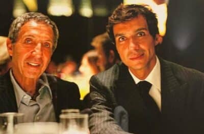 Abílio Diniz ao lado do filho João Paulo Diniz (Foto: Reprodução)