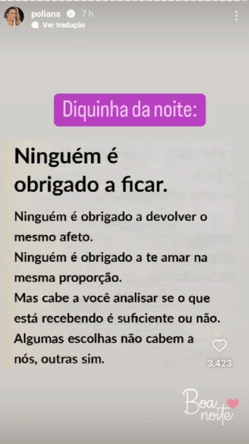 A famosa empresária e mulher do cantor sertanejo, Leonardo abriu o seu coração nas redes sociais (Foto: Reprodução)