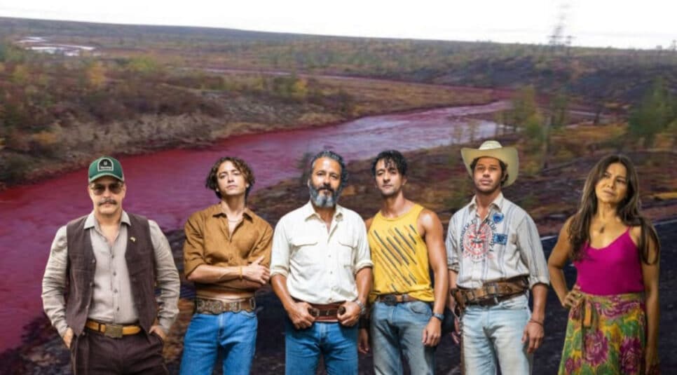 Tenório (Murilo Benício) vai decidir se vingar de José Leôncio (Marcos Palmeira) em Pantanal e decidirá exterminar a sua família (Foto: Reprodução / Globo / Montagem HoraDoBenefício)