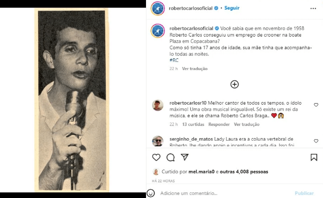 O famoso cantor e queridinho da Globo chamou atenção ao expor detalhes de seu passado nas redes sociais (Foto: Reprodução)