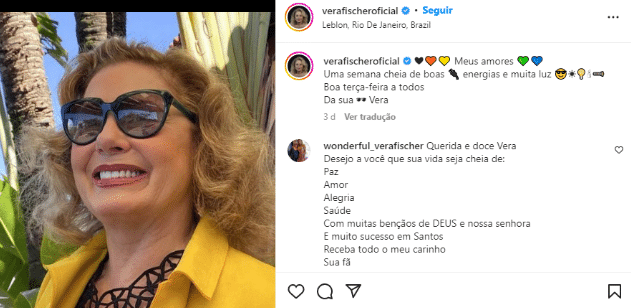 A famosa ex-atriz da Globo abriu o seu coração nas redes sociais (Foto: Reprodução)