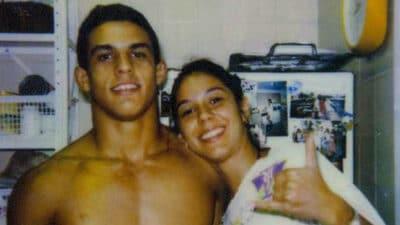 Vitor Belfort e irmã (Foto: reprodução)