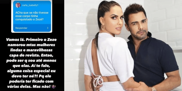 a famosa digital influencer e esposa do cantor sertanejo, Zezé Di Camargo, Graciele Lacerda falou sobre outras mulheres (Foto: Reprodução)