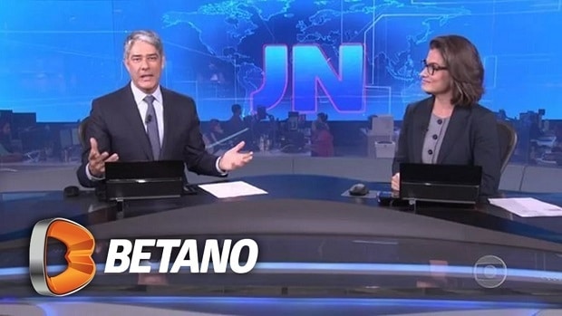 Jornal Nacional ganhou um patrocinador de peso, a Betano (Foto Reprodução/Montagem)