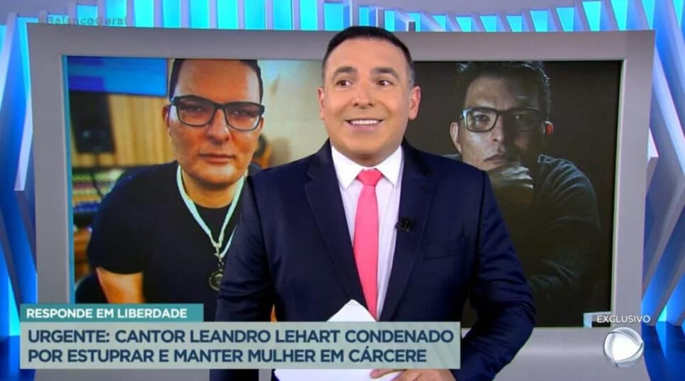 Reinaldo Gottino teve estúdio invadido na Record (Foto: Reprodução)