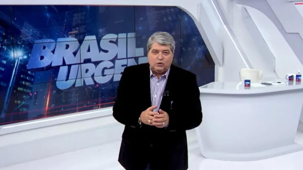O famoso âncora do Brasil Urgente teve uma conversa sincera na Band (Foto Reprodução)