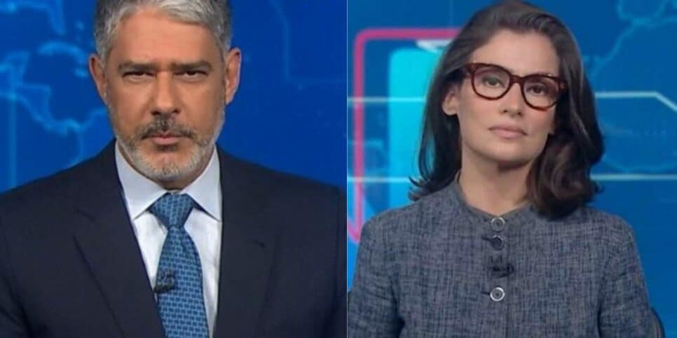 Após o 'boa noite', Bonner e Renata dão notícia que chocam o Brasil e o mundo no JN - Foto: Reprodução