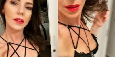 Imagem do post Glenda Kozlowski, aos 48 anos, surpreende ao surgir com lingerie de renda e estampa de oncinha