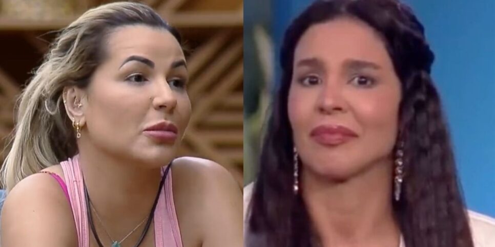 Deolane Bezerra e Kerline Cardoso em A Fazenda 14 (Foto: Reprodução)