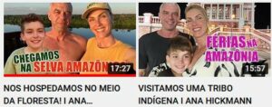 Em viagem do casal na Amazônia, Alexandre Correa compra viagra de índio junto de Ana Hickmann e ela expõe em seu canal do YouTube (Foto: Reprodução / YouTube)