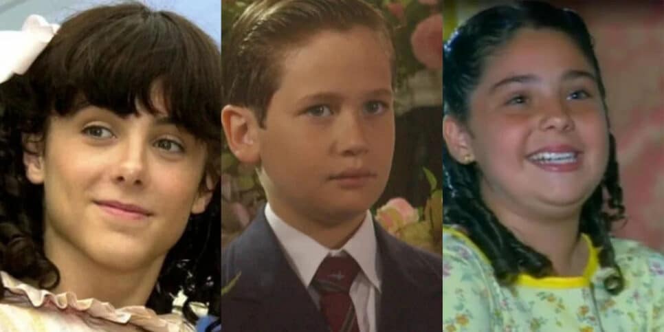 Bernadete, Tônico e Estelinha; atores mirins cresceram e estão bem diferentes (Foto Reprodução)