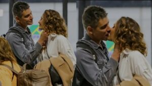 Sempre discreta, a atriz Camila Pitanga surpreende o Brasil ao ser flagrada aos beijos com o seu amor em aeroporto (Foto: Reprodução / Internet)