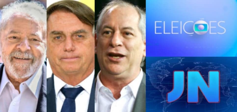 Globo faz trocas na programação para o debate entre os presidenciáveis. Entre os principais candidatos estão Lula, Bolsonaro e Ciro Gomes (Foto: Reprodução / Globo)