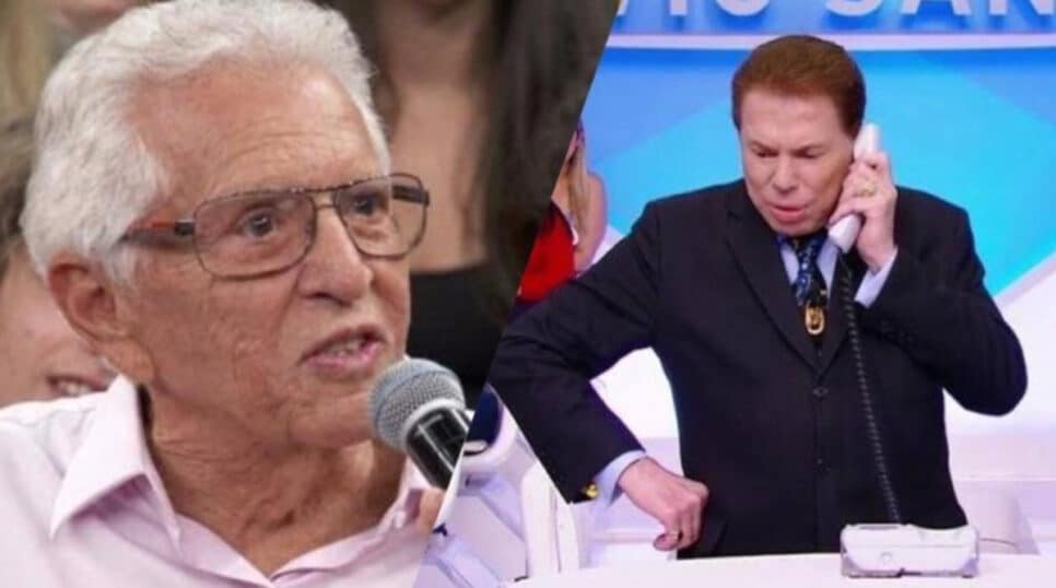 Silvio Santos fez Carlos Alberto ficar aos prantos em seu programa no SBT e comoveu a todos em relato no programa dominical (Foto: Reprodução / SBT)