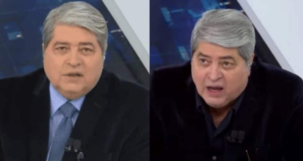 Datena desabafa ao vivo na Band e fala sobre situação da neta de 6 anos durante o Brasil Urgente (Foto: Reprodução / Band)