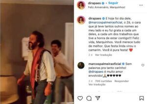 Dira Paes expõe bastidores de Pantanal com Marcos Palmeira e escancara o que pensa do ator (Foto: Reprodução / Instagram)