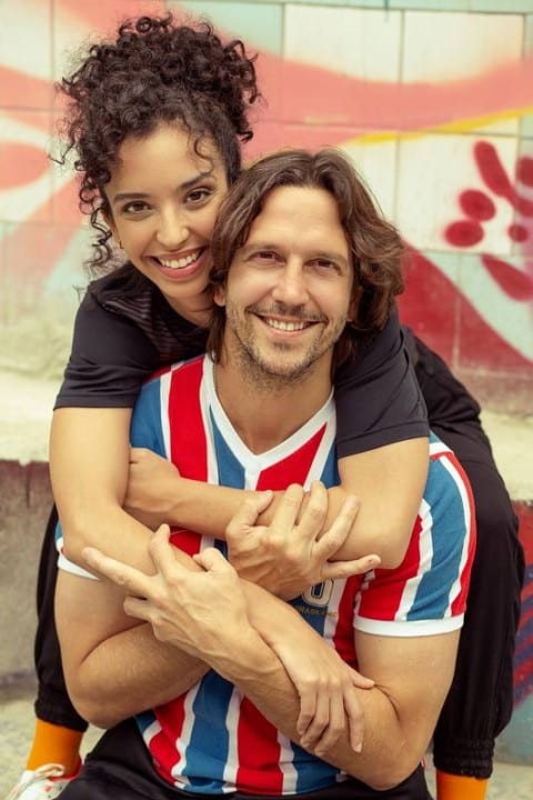 Vladimir Brichta e a filha Agnes contracenando juntos em "Quando Mais Vida Melhor" novela da Globo (Foto Reprodução)