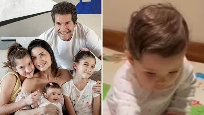 Daniel flagra filha arrasando com instrumento aos 8 meses