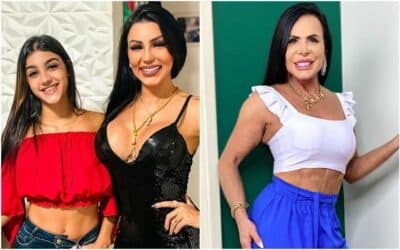 Mãe de Bia Miranda se irrita após Gretchen renegar a neta  Foto: Reprodução