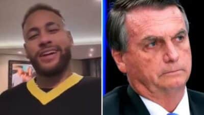 Imagem do post Neymar Jr. manda mensagem para Bolsonaro e gera polêmica na web: ‘Queria estar junto’