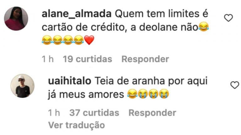 Comentários sobre a declaração de Deolane (Foto Reprodução)