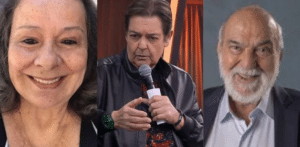 A famosa ex-atriz da Globo falou sobre Lima Duarte no Faustão na Band (Foto: Reprodução)