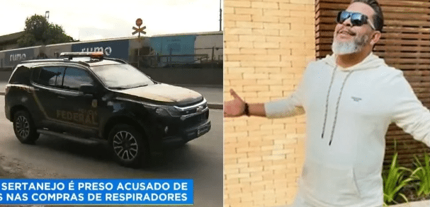 Almir Mathias teve prisão divulgada no Hoje Em Dia da Record (Foto: Reprodução)