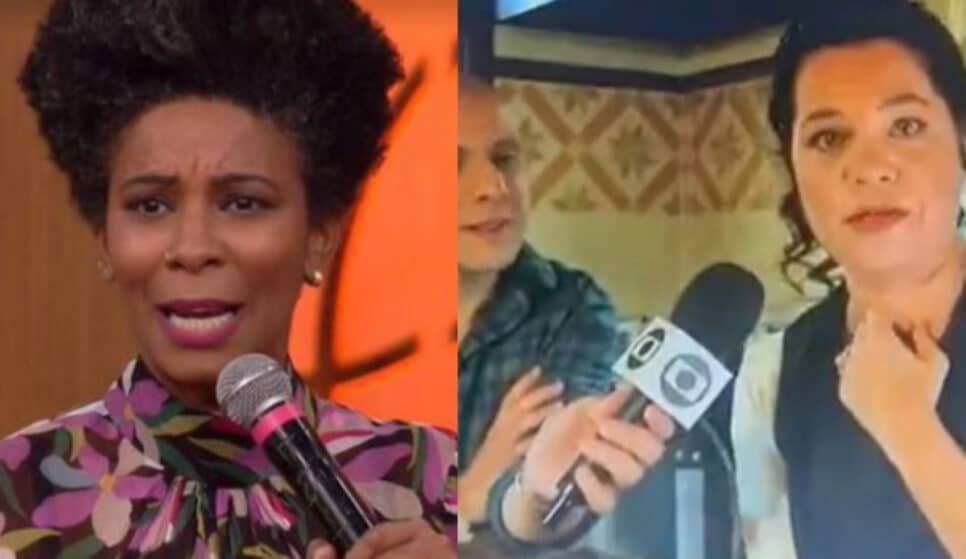 Apresentadora do 'É de Casa', Rita Batista é acusada de fazer grosseria com Isabel Teixeira (Foto: Reprodução / Globo)