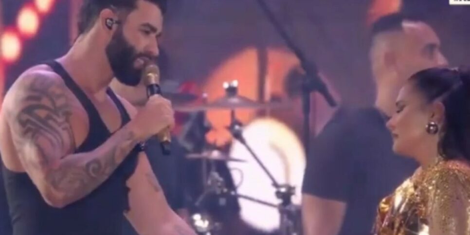 Simone chorou sem Simaria e teve apoio de Gusttavo Lima (Foto: Reprodução)