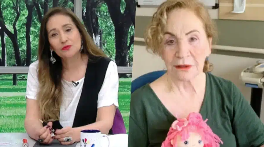 A famosa apresentadora do A Tarde É Sua da RedeTV!, ao lado de sua mãe Cecília (Foto: reprodução)