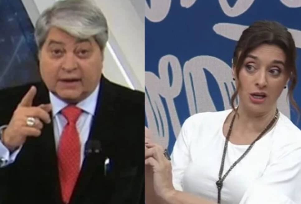 Âncora da Band atacou Datena e Catia Fonseca (Foto: Reprodução)