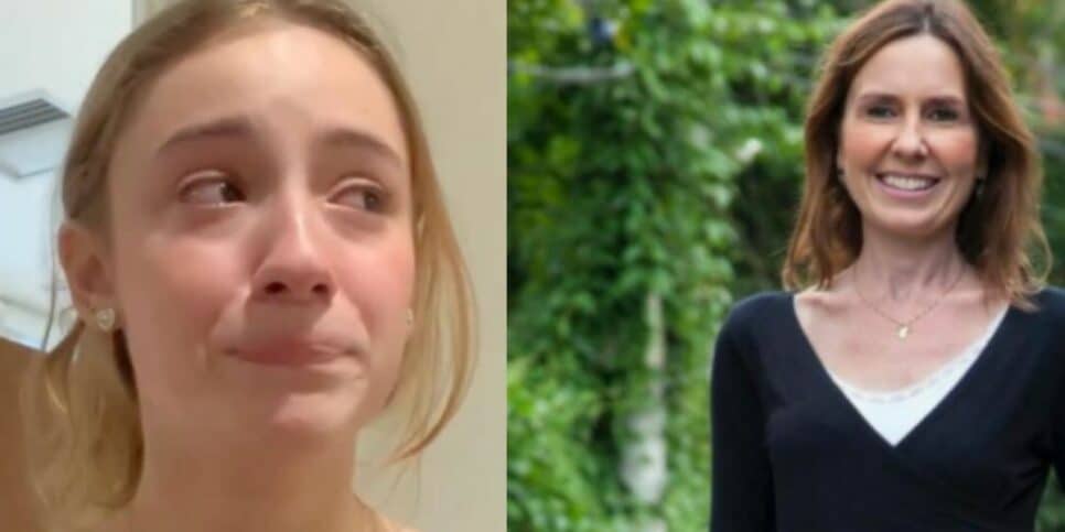 Filha de Susana Naspolini desmorona em velório da mãe (Reprodução: Foto)