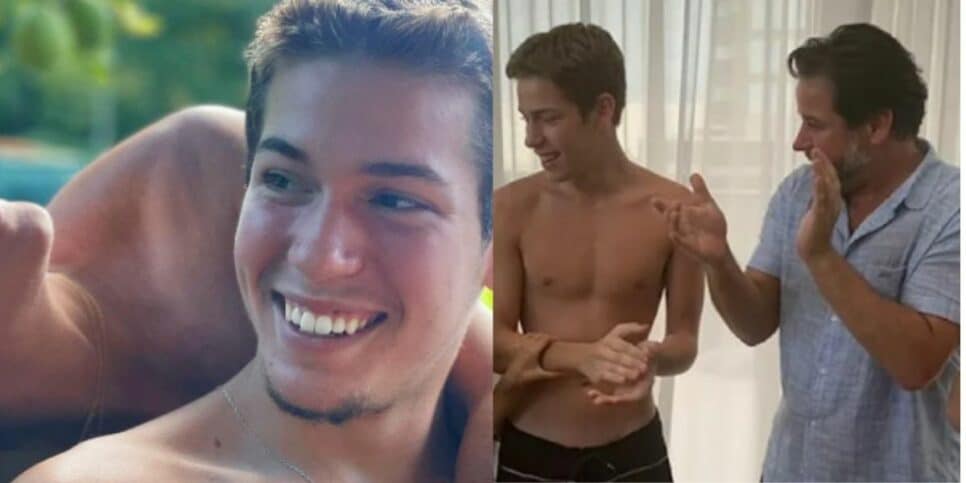 Filho de Murilo Benício de apenas 17 anos surpreende o pai ao assumir relação publicamente em evento