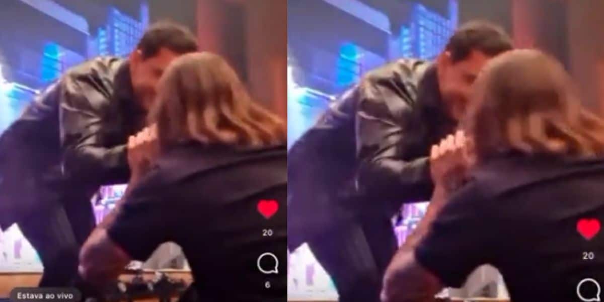 Dado Dolabella é flagrado beijando a mão do seu sogro, Zezé Di Camargo, pai de Wanessa - Foto Reprodução