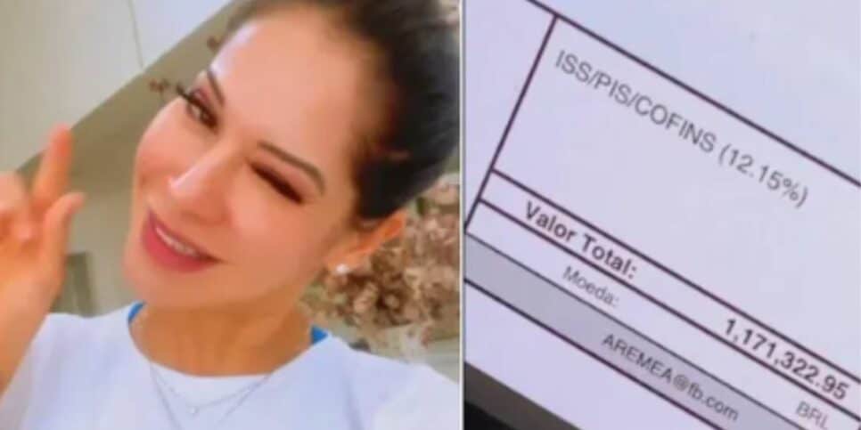 Recém-separada, Maíra Cardi mostra boletos de R$ 1,3 milhão e confirma: 'Tá vencendo'