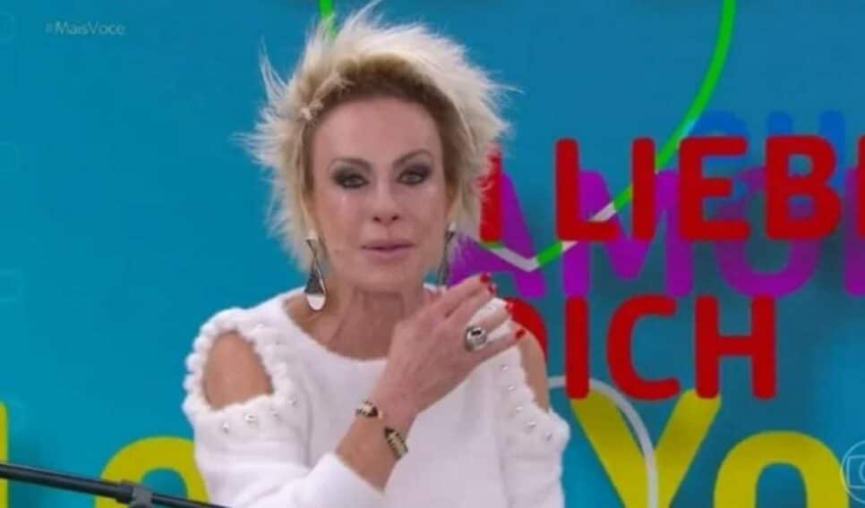 Ana Maria chora ao vivo após relato de rara doença no cérebro: "Com a cabeça aberta" - Reprodução