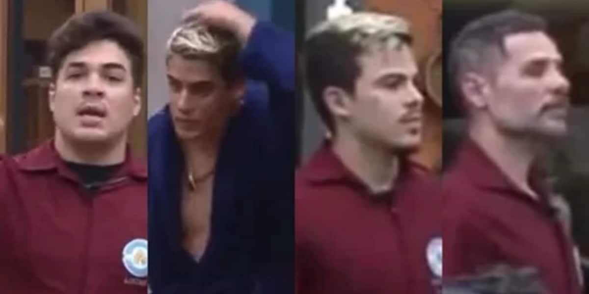 Tiago, Thomaz, Alex e Lucas estão oficialmente na Baia em "A Fazenda 14" (Foto Reprodução/Montagem/Internet)