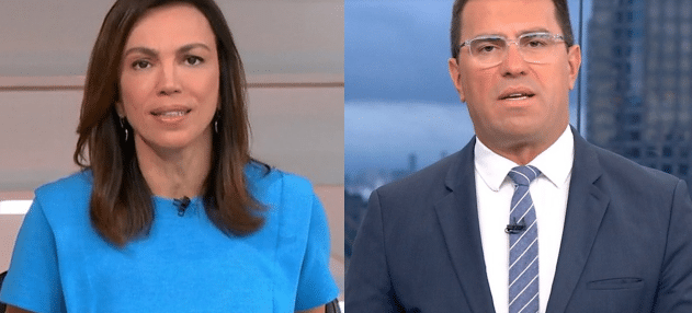 Ana Paula Araújo se assusta ao ver situação de Rodrigo Bocardi na Globo (Foto: Reprodução)
