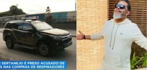 Cantor sertanejo teve a prisão noticiada por César Filho, no Hoje Em Dia (Foto: Reprodução / Record TV)