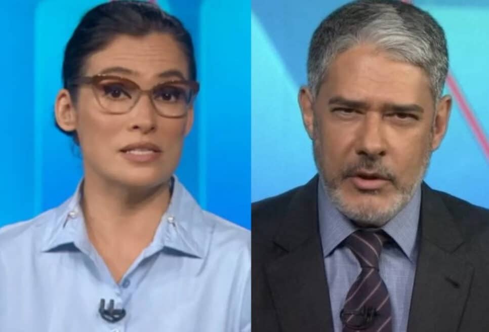 William Bonner e Renata Vasconcellos impactaram o país com notícia (Foto: Reprodução)