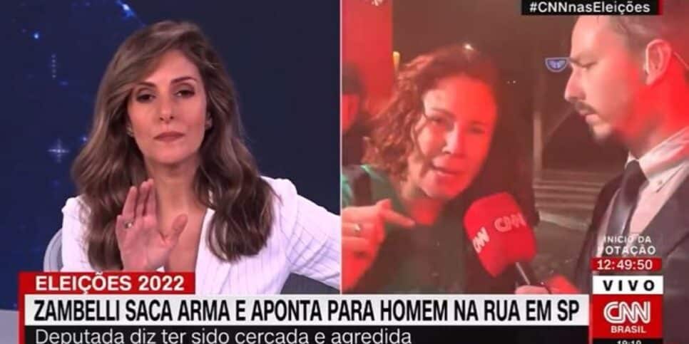 Monalisa Perrone dá bronca em Carla Zambelli (Foto: Reprodução)